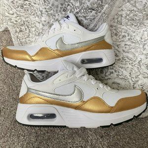 Nike Air Max SC Womens 7.5 Gold and White